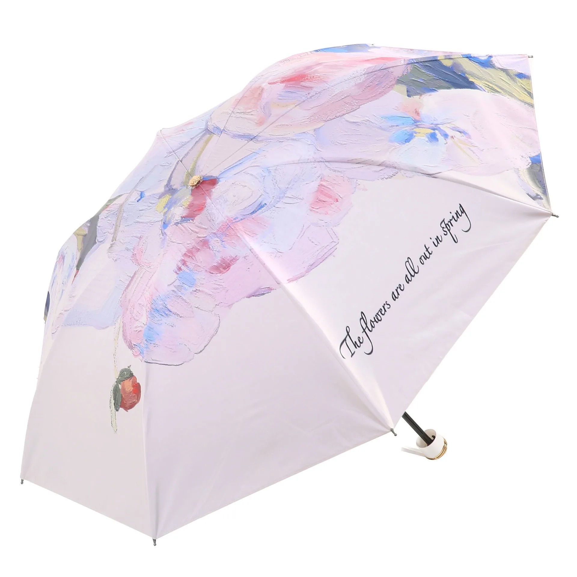 Double Layer Double Flower Sun Umbrella for Women Compact and Convenient Dual Use for Sun and Rain Foldable Sun Protection