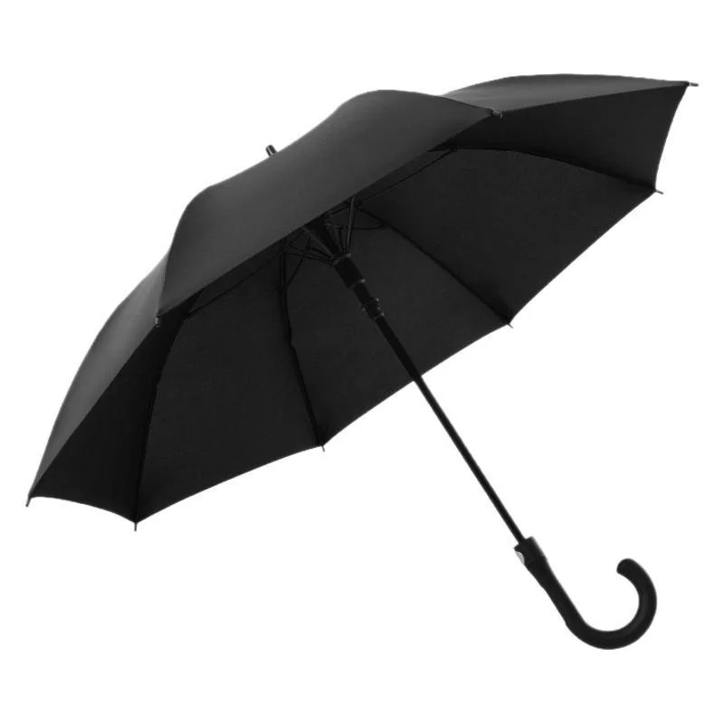 All Weather Umbrellas 23inch Full Fiber Long Handled Golf Umbrella Silver Coating Sun protection Business