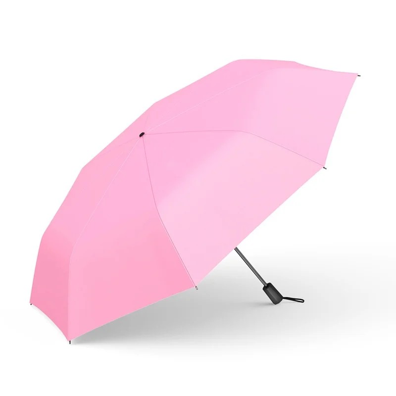 3 Fold Transparent Manual UV Protection Foldable Dual Use Light Luxury Promotional Gift Umbrella