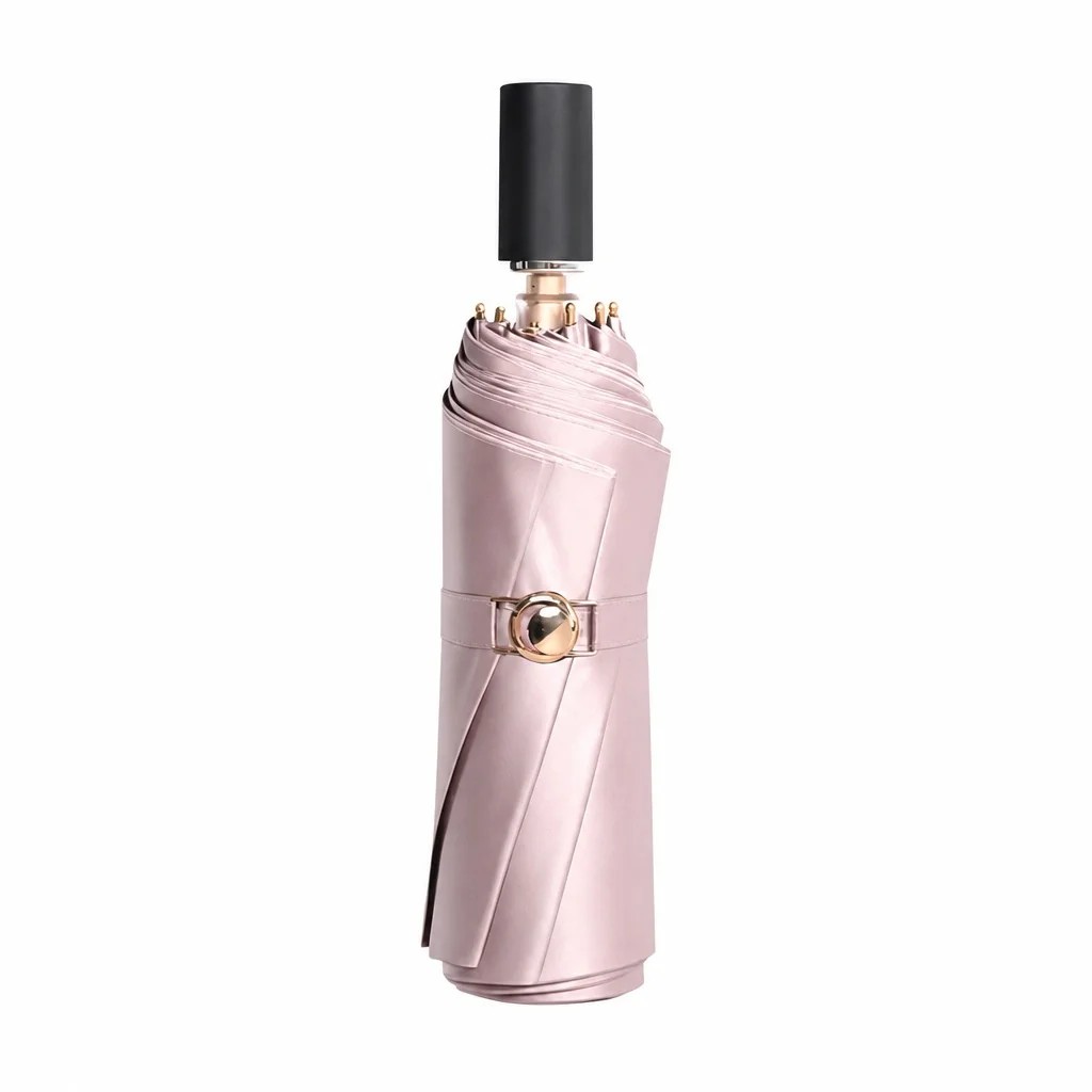 Double Layer Silver Folk Customs Design Foldable Women's UV Proof Rainproof Wind Resistant Sun Umbrella