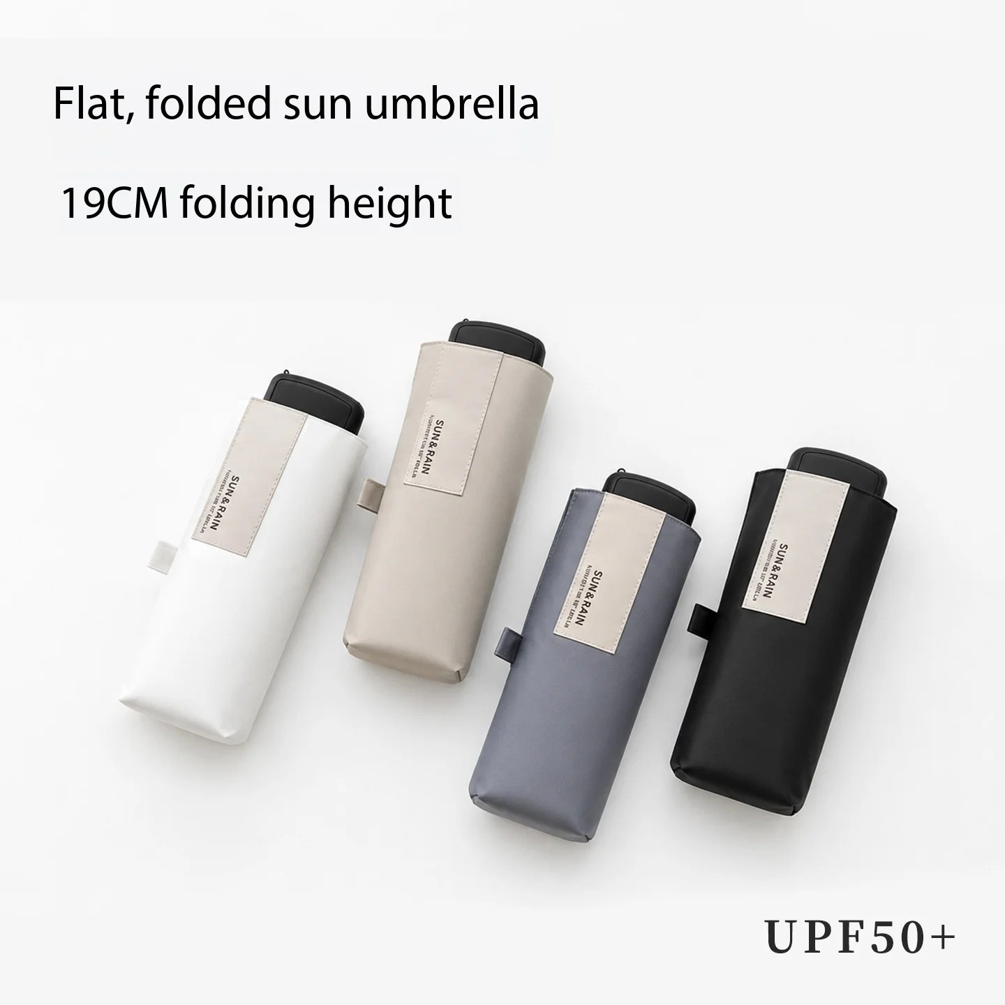 Extra-large Manual Five-fold Sun Umbrella for Women 8 Ribs Dual-purpose Mini Compact Portable Sunshade Providing UV protection
