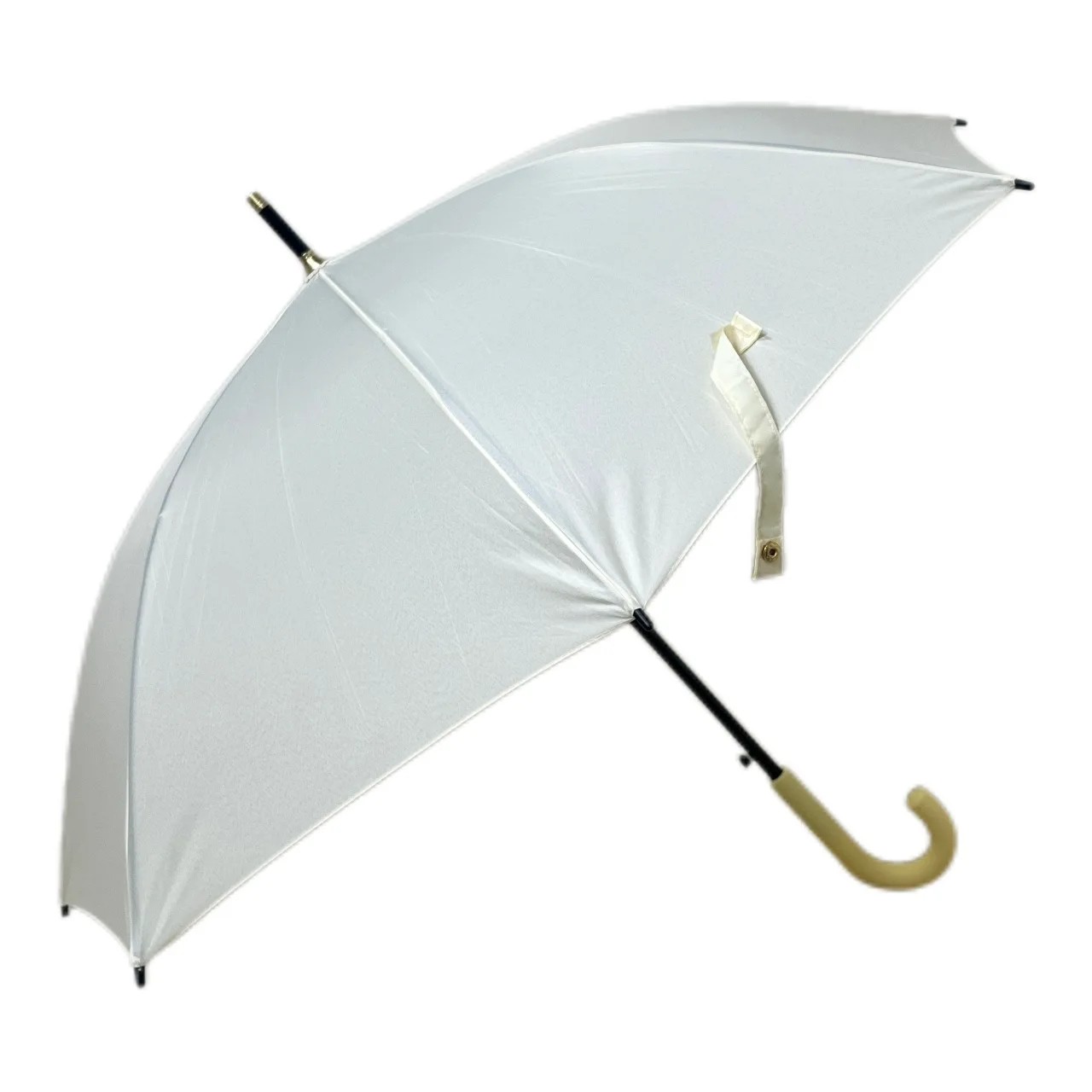 Straight Umbrella Solid Color Long Handle Windproof Enlarged and Reinforced Advertising Custom logo