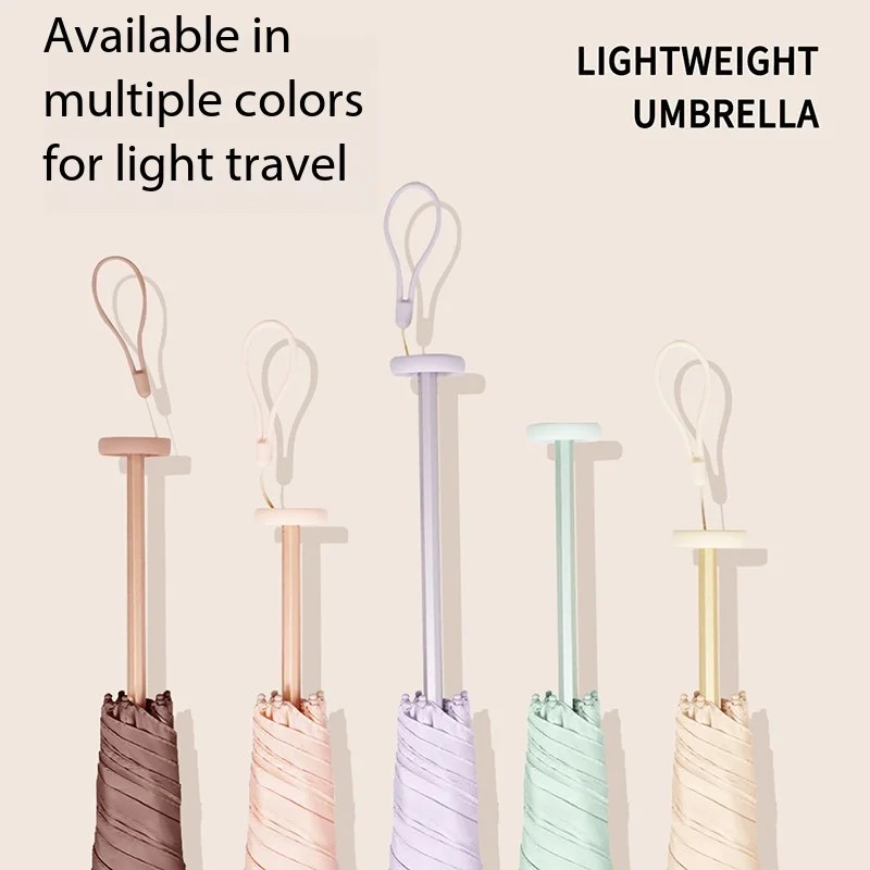 113g Super Light Pencil Umbrella Color Glue Sunscreen Sun Umbrella Mini Portable Sun Umbrella Lady Small Fresh Sun Umbrella