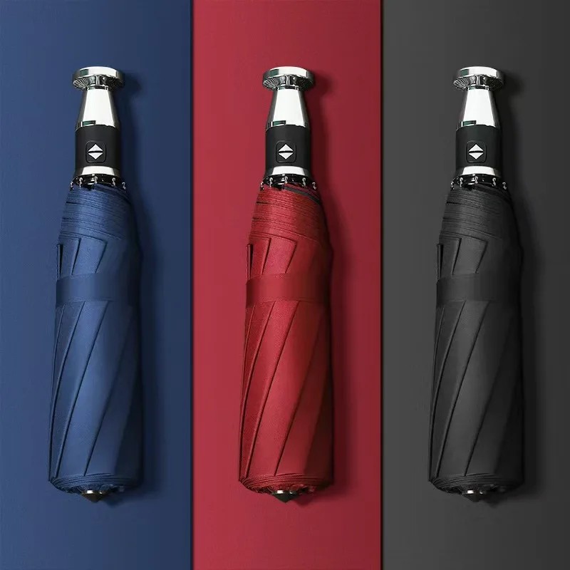 10rib Break Window Fully Automatic Folding Car Umbrella Automatic  Sun protection Dual Use Umbrella Custom logo Available