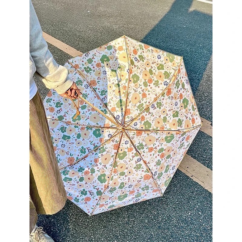 Sunscreen Anti UV Umbrella Large Size Sturdy Windproof Dual Use for Sunny and Rainy Days Women's High Aesthetic Parasol