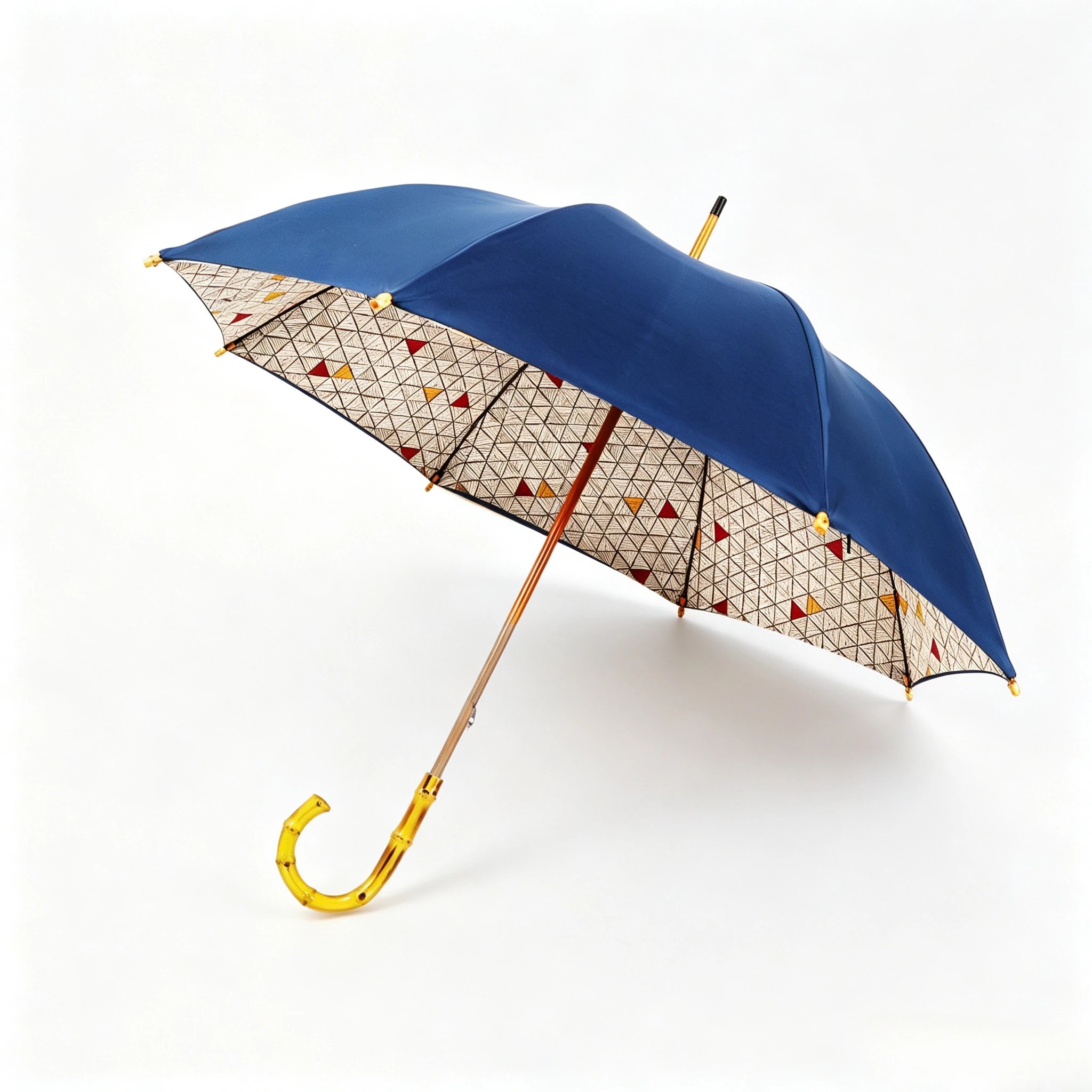 Umbrella Bamboo Handle, Solid Wood Shaft Japanese Style Double Layer Sun Umbrella Ready Stock for Wholesale
