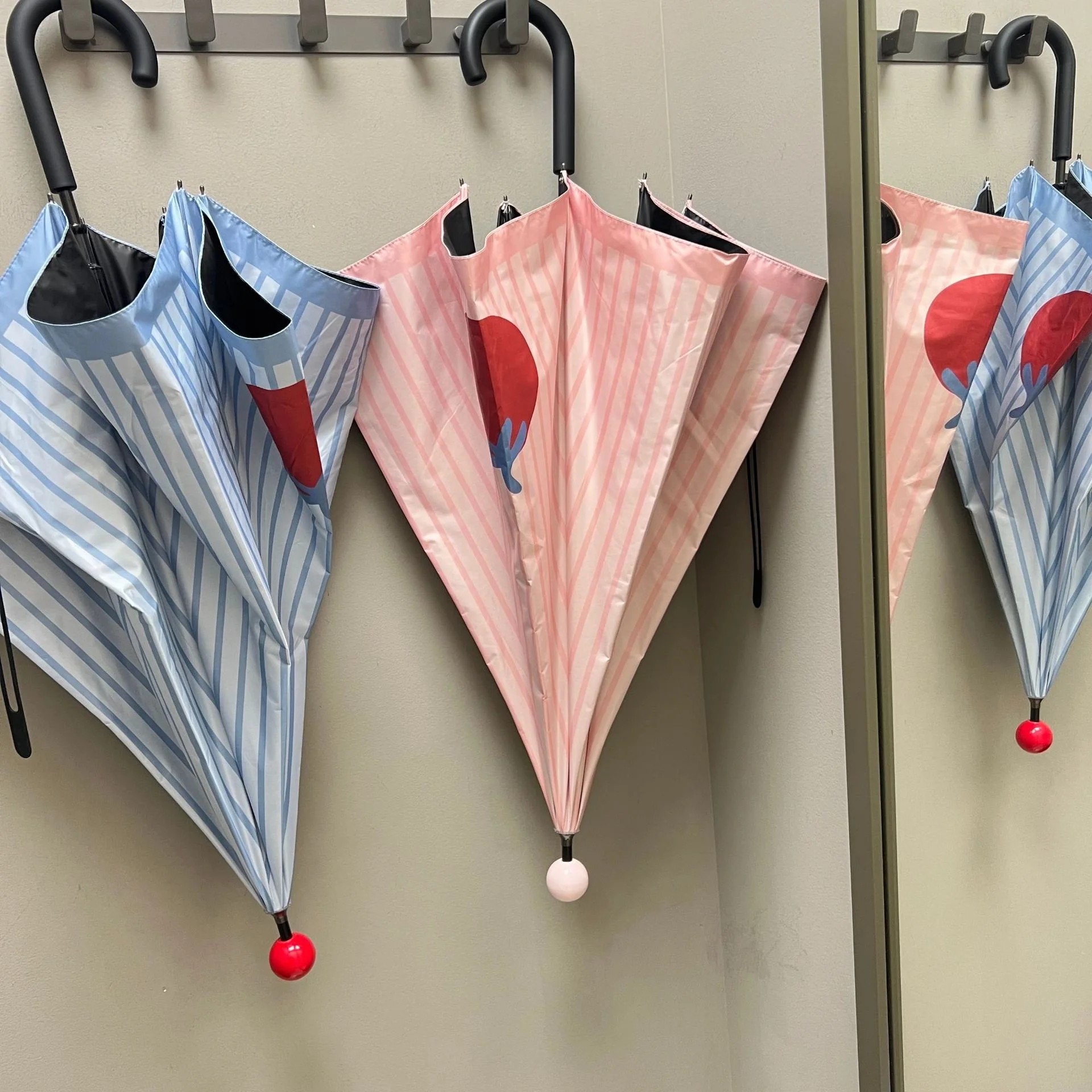 Automatic Cartoon Long-Handled Sunshade Umbrella Thickened Enlarged Straight Pole UV Protection 8 Ribs Custom Logo Wholesale
