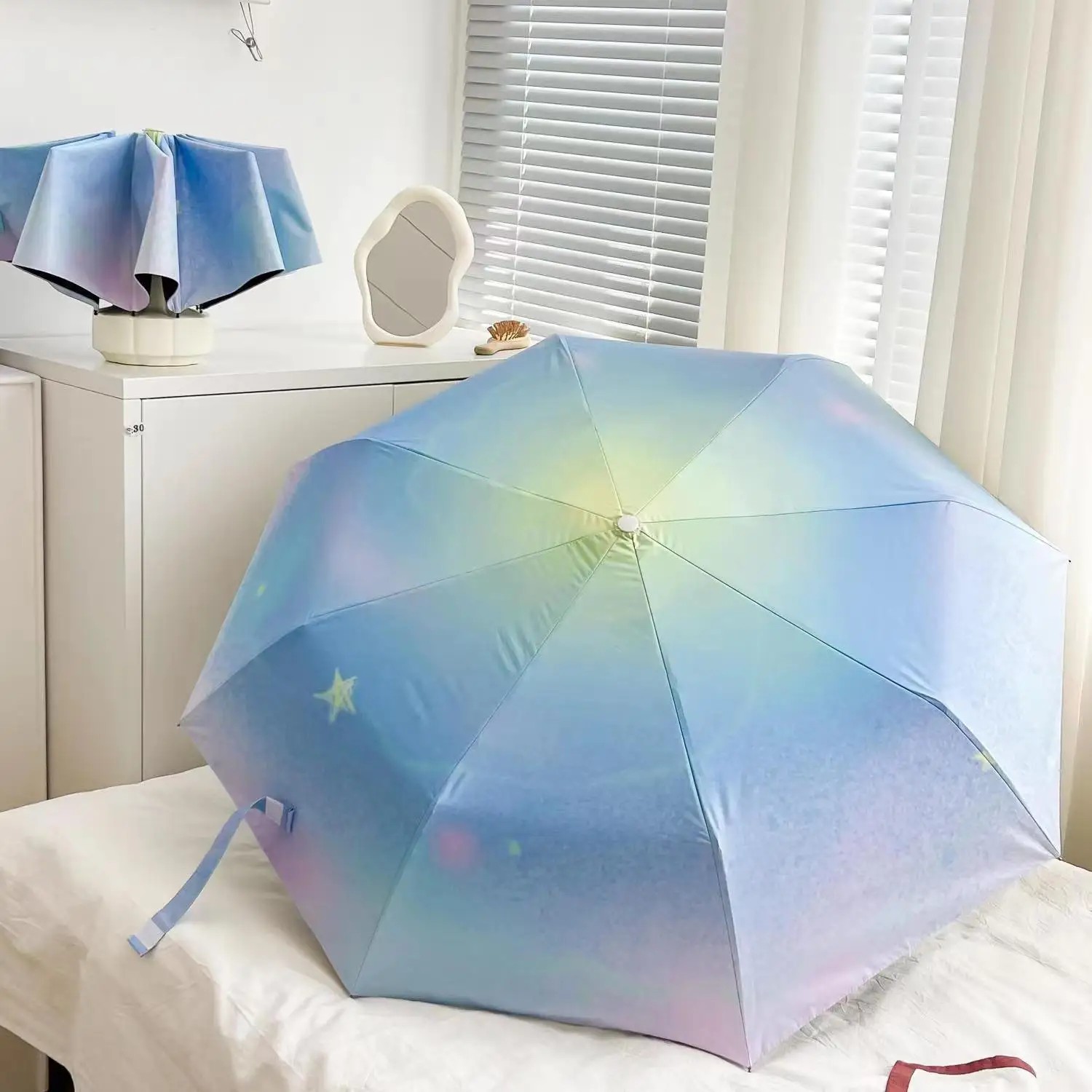 8bone Automatic Collision Cloth Sunshade Umbrella with UV protection Dual Use Sun & Rain Custom Made Modern Design Wholesale