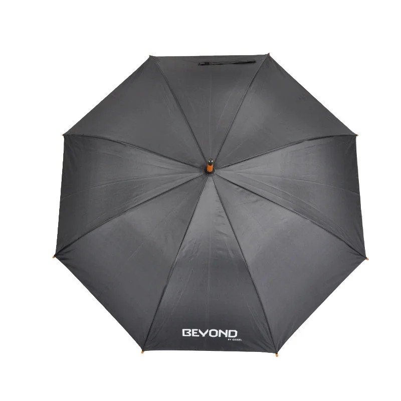 Retro Wooden Handle Manual Long Handle Umbrella Windproof UV Protection Business Straight Shaft Sunny Rainy Day Umbrella