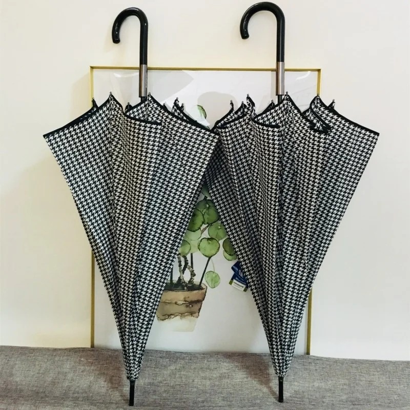 Straight Pattern Long Handled Large Manual Car Mounted Storm Resistant Women's Storm Proof Handle Double Person Umbrella